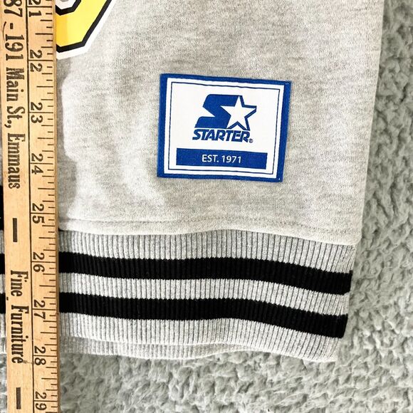 Starter Pittsburgh Penguins Sweatshirt Mens Large Yellow‎ Crewneck Logo NHL New - Picture 8 of 9